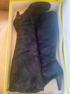 DKNY Black Suede Boots